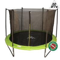 Батут DFC JUMP 10ft складной, сетка, чехол, apple green (305см)