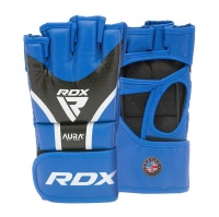 Перчатки RDX Grappling Aura Plus T-17 S син/черн. (арт. GGR-T17UB-S+)