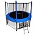 Батут i-JUMP 12ft 3,66м с нижней сетью и лестницей (blue)