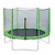 Батут DFC Trampoline Fitness 10ft наружн.сетка, св.зел. (305см)